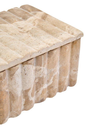 Santino Rectangular Chocolate Marble Box