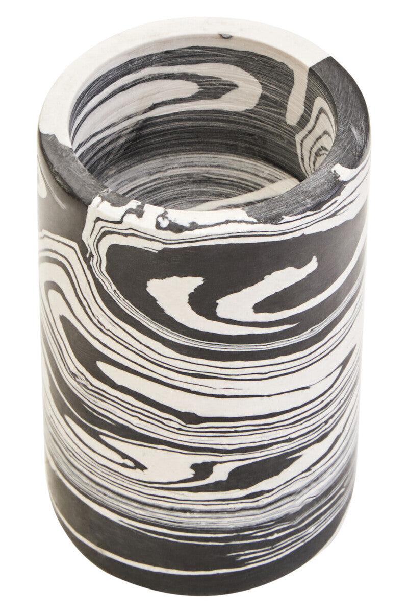 Helsa Black And White Marble Two Way Candle Holder - Image 7
