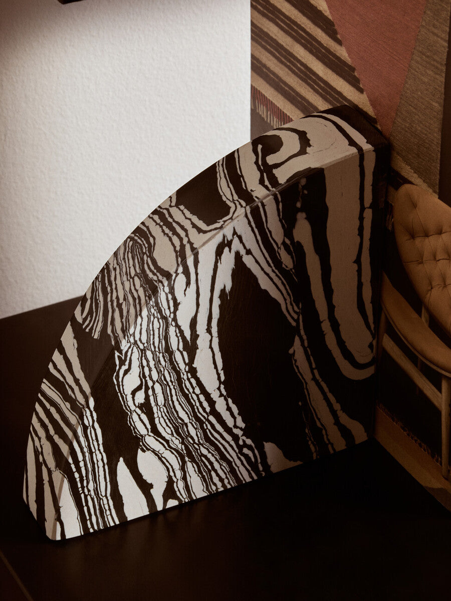 Helsa Black And White Marble Set of Two Bookends