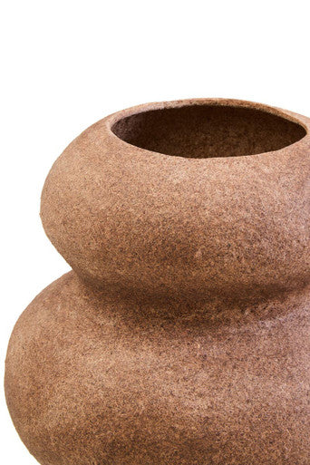 Sanai Cotton Mache And Coco Shell Bubble Vase