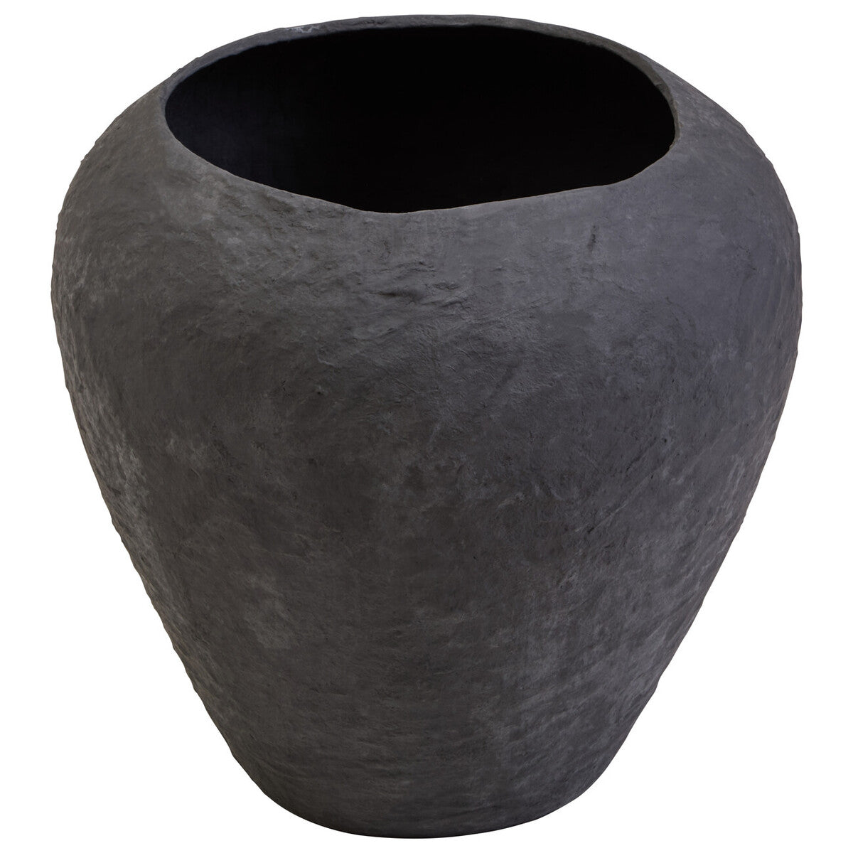 Sanai Cotton Mache Large Black Planter