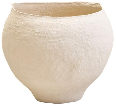 Sanai Cotton Mache Large Beige Planter