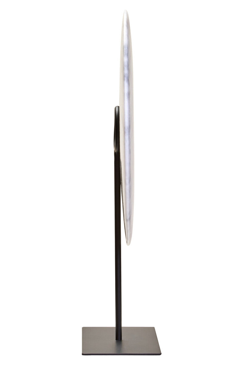 Zoro Extra Large Round Dia 35cm White Marble Disc Sculpture - Image 3