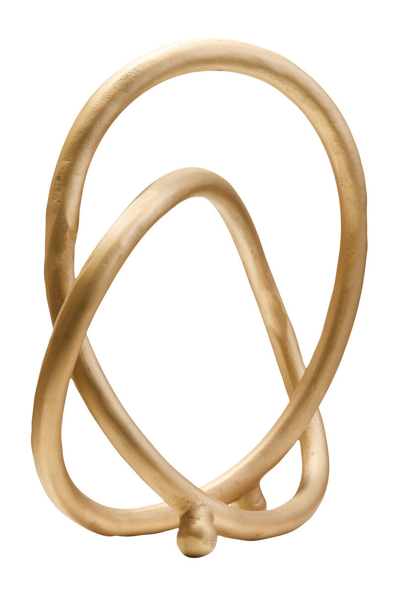 Prato Matte Gold Finish Twist Sculpture