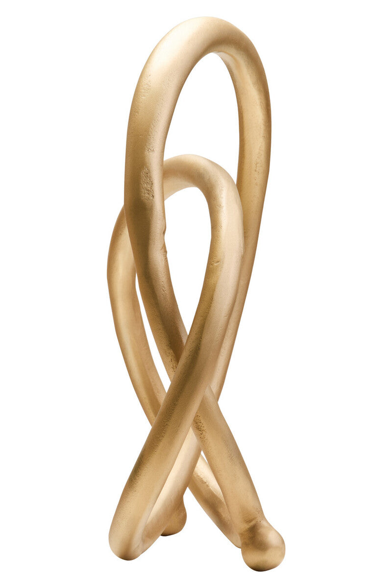 Prato Matte Gold Finish Twist Sculpture - Image 4