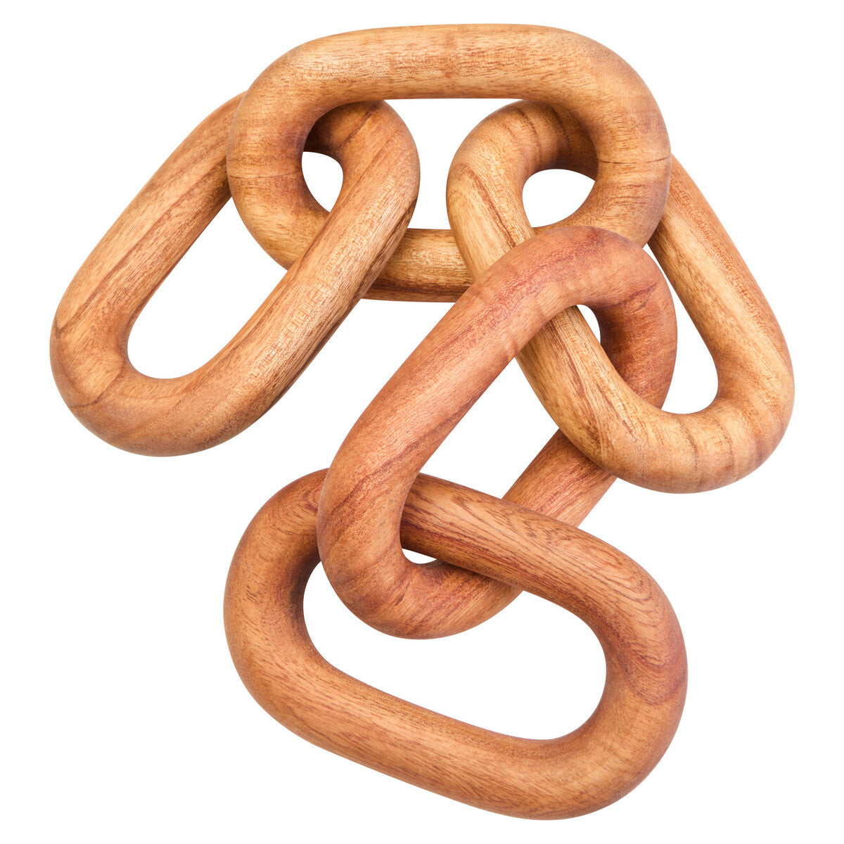 Cato Brown Wood 5 Link Table Decor Chain - Image 8