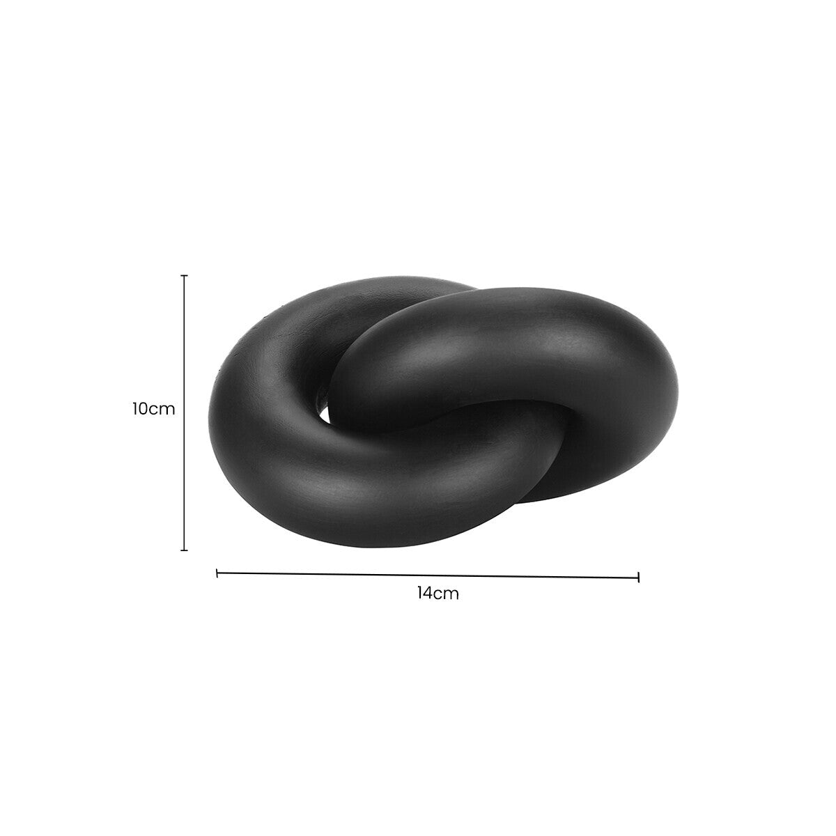 Cato Black Wood Small Knot Decor - Image 5