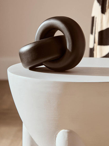 Cato Black Wood Small Knot Decor