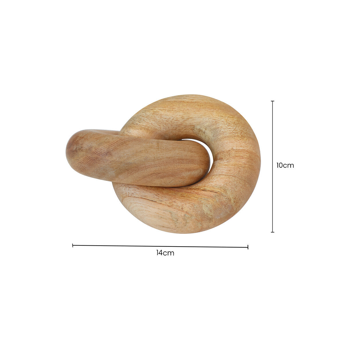 Cato Natural Wood Small Knot Decor - Image 2