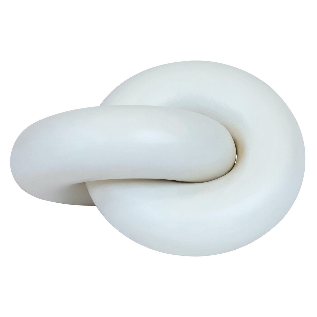 Cato White Wood Small Knot Decor