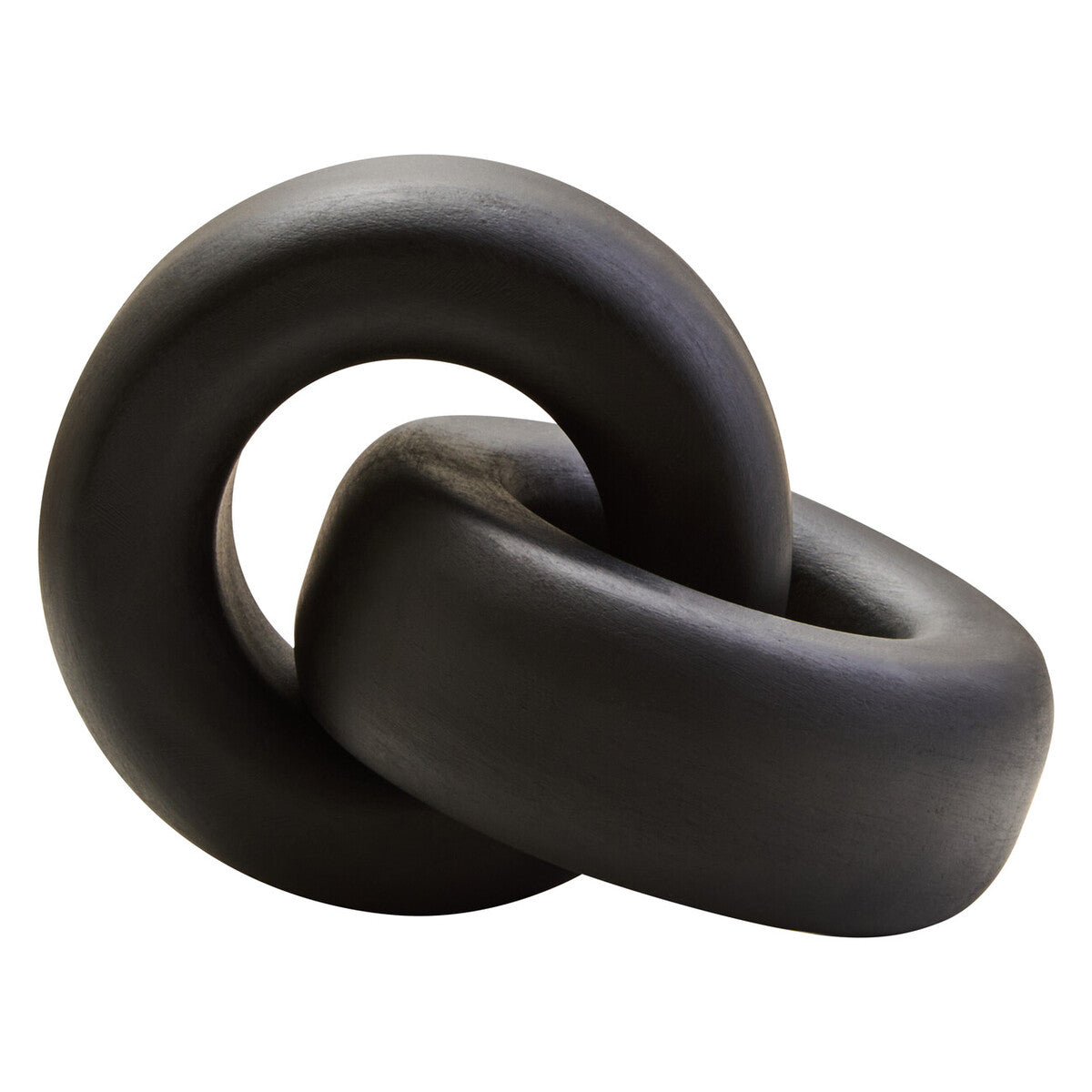 Cato Black Wood Knot Decor