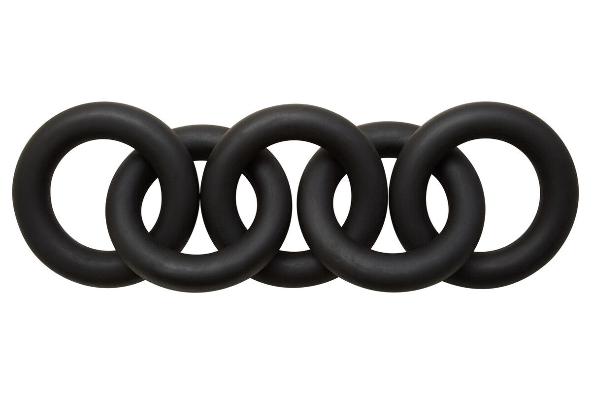 Cato Black Wooden 5 Link Chain Decor