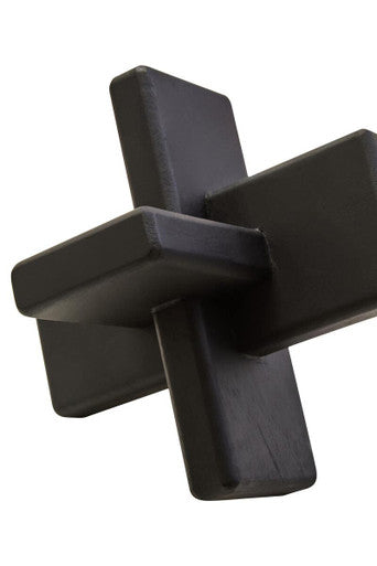 Cato Black Wood Sculpture