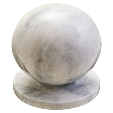 Marble sphere on a white background