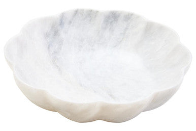 Marble-patterned ceramic bowl on a white background