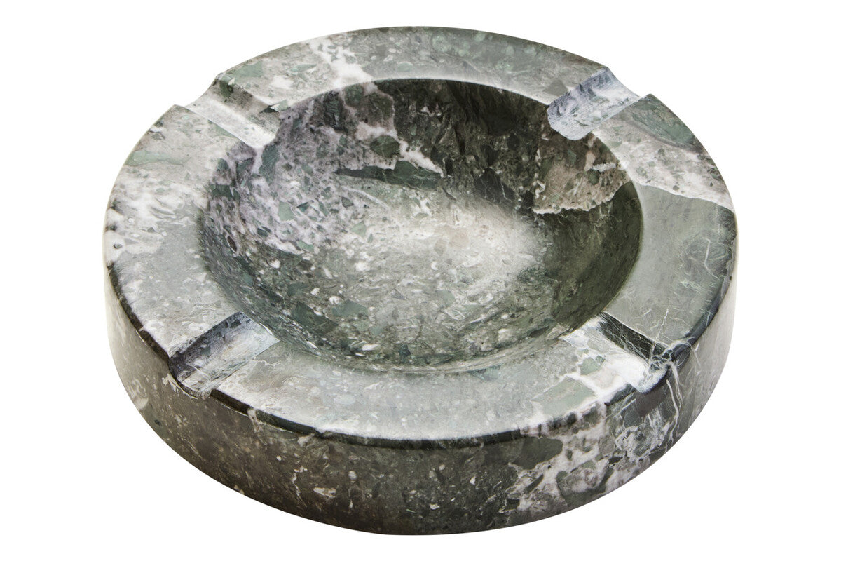 Zoro Black And White Veined Marble Ashtray