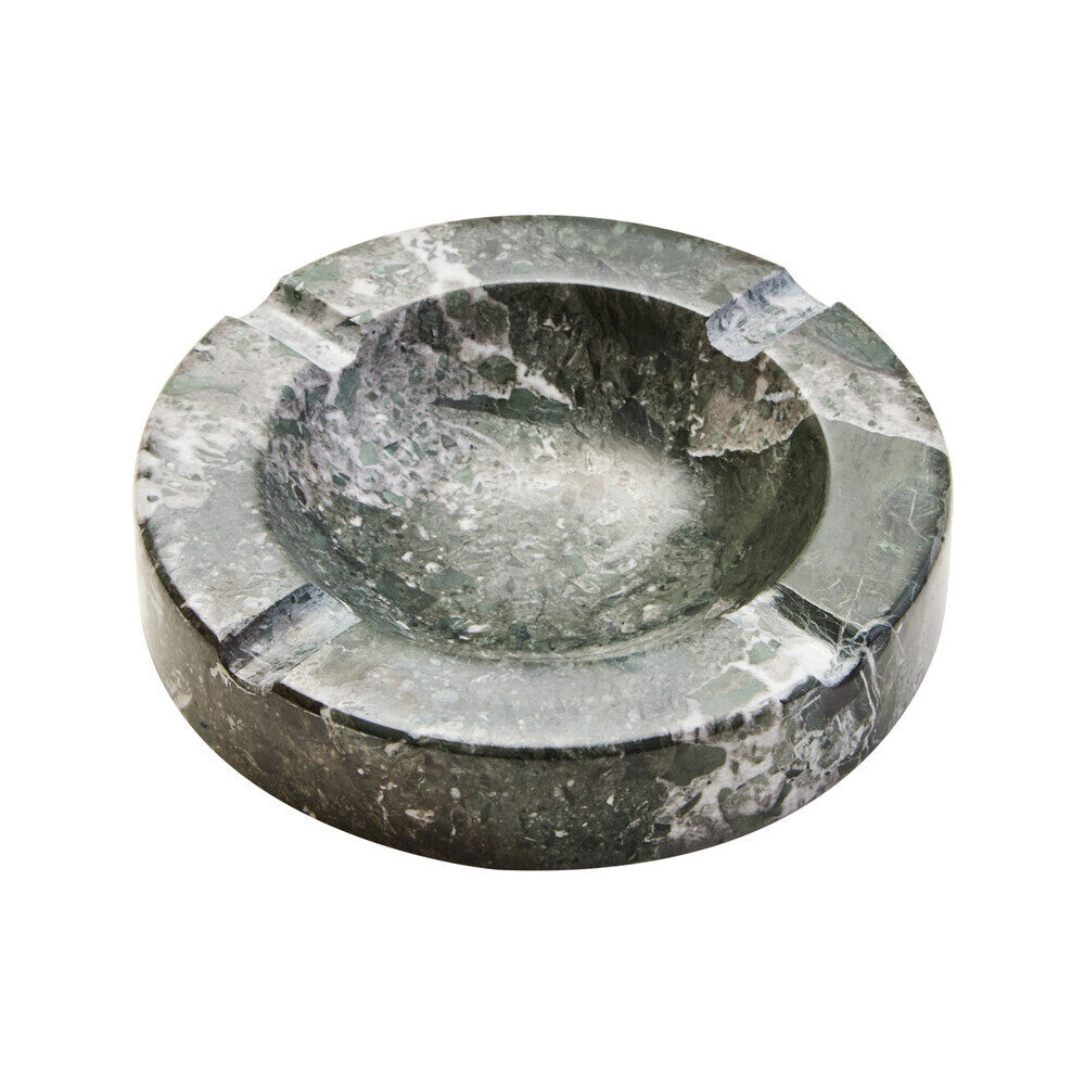 Zoro Black And White Veined Marble Ashtray