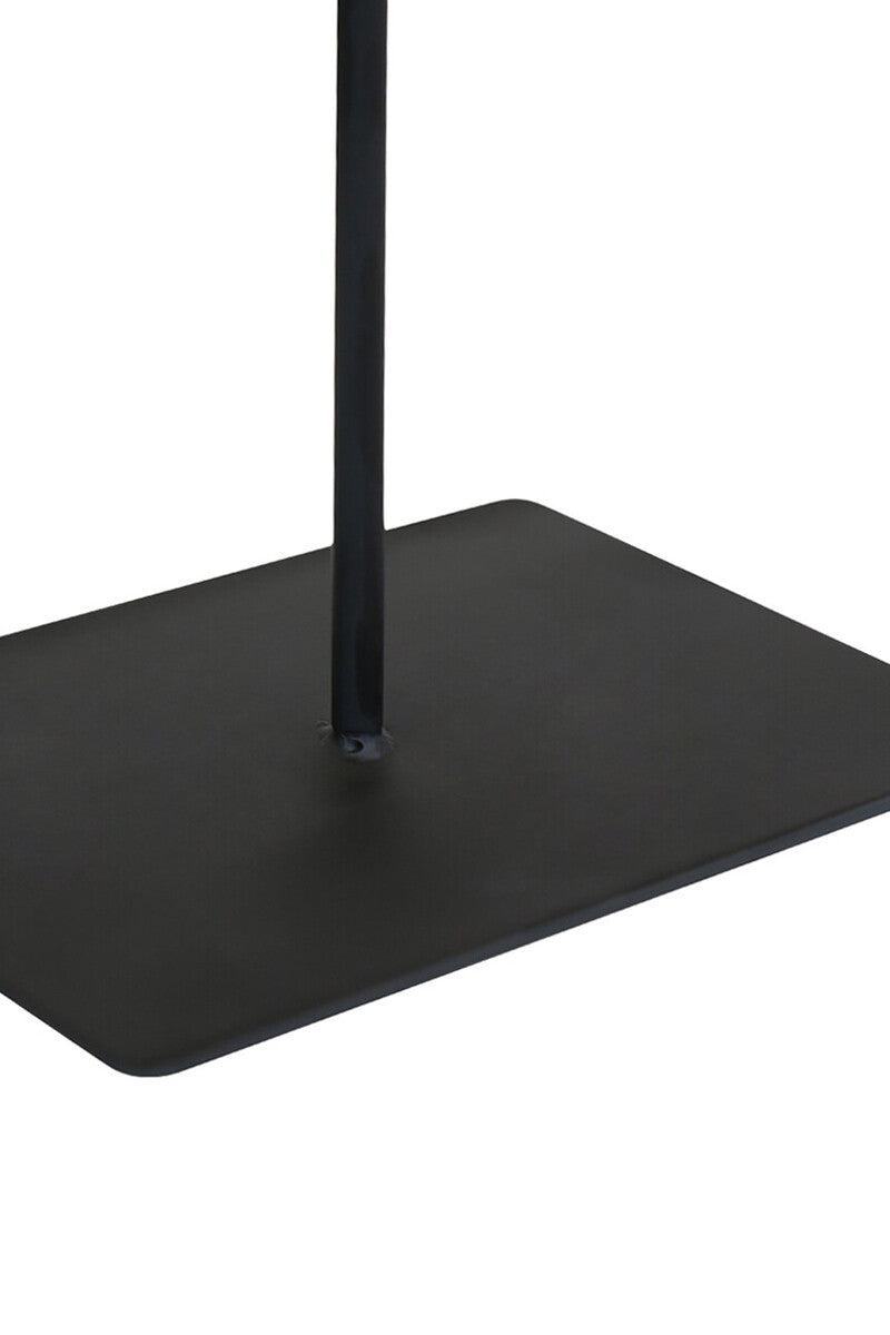 Tibor Travertine Disc Sculpture With Black Metal Base - Image 6