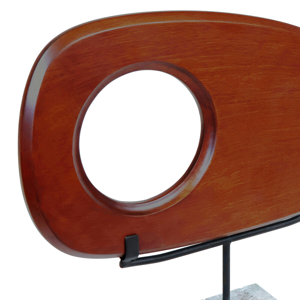 Westo Natural Wood Horizontal Sculpture With Travertine Base - Image 3