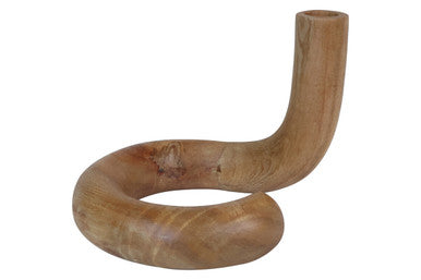 Arlo Natural Wood Candle Holder - Image 1