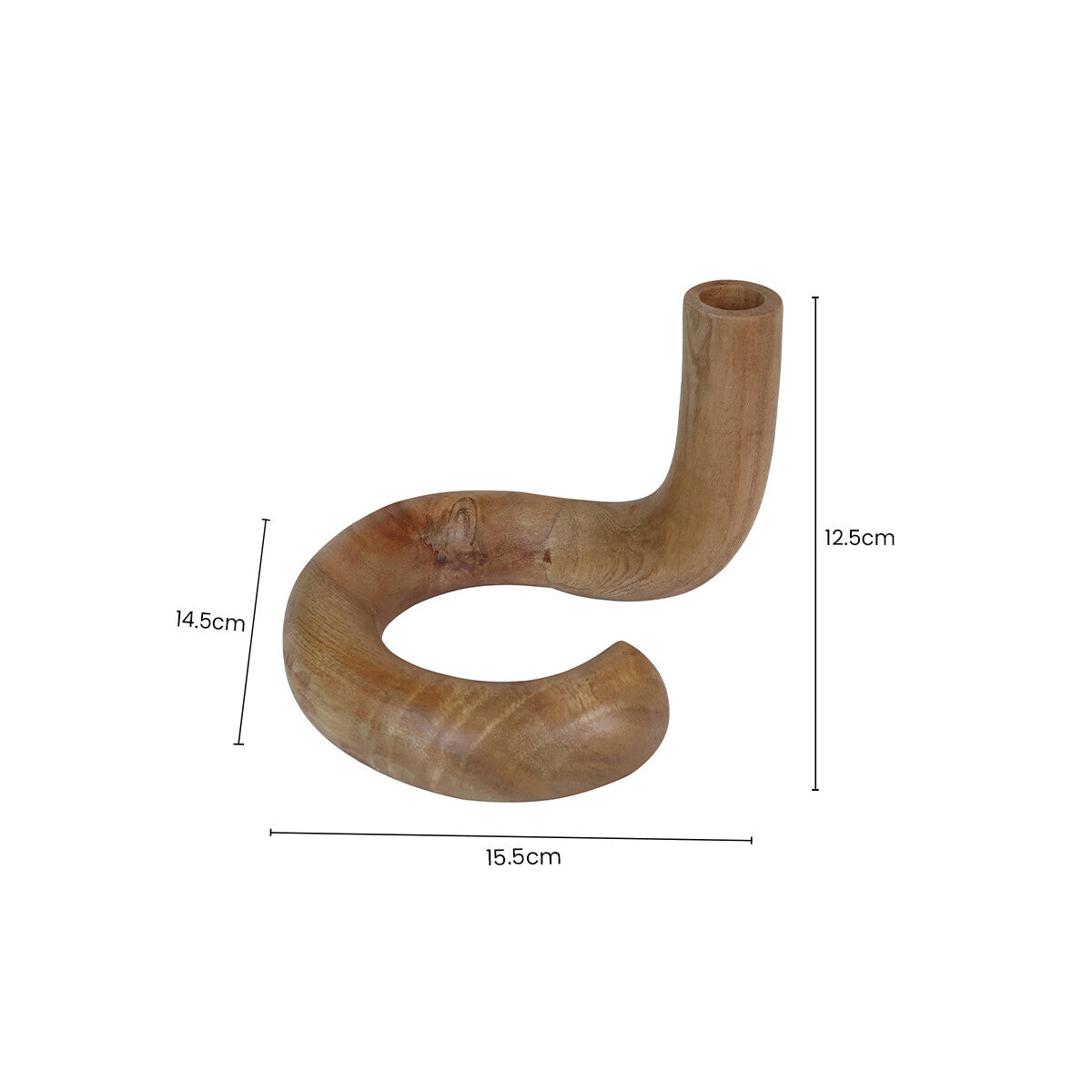 Arlo Natural Wood Candle Holder - Image 5