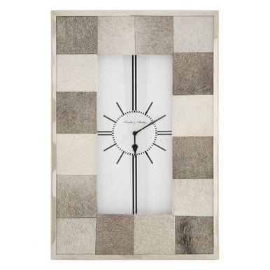 Kensington Townhouse Leather Patchwork Wall Clock