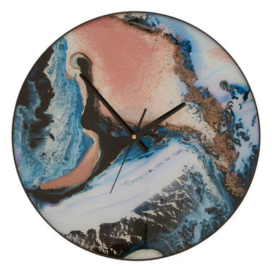 Celina Pink And Blue Wall Clock