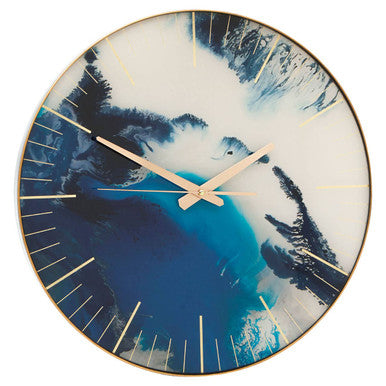 Celina Blue Abstract Wall Clock - Image 3