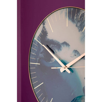 Celina Blue Abstract Wall Clock - Image 4