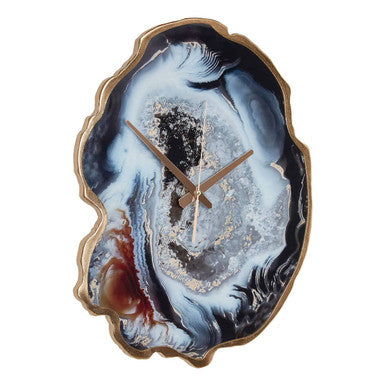 Celina Multicolour Agate Effect Wall Clock - Image 3