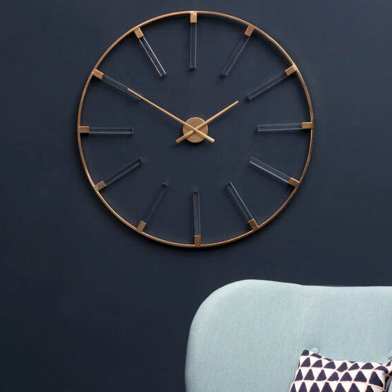 Beauly Gold Finish Round Wall Clock - Image 2