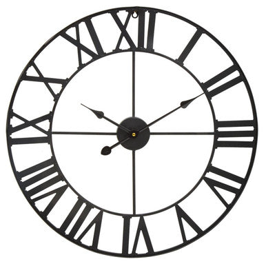 Genova  Black Metal Wall Clock