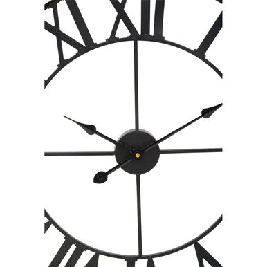 Genova  Black Metal Wall Clock