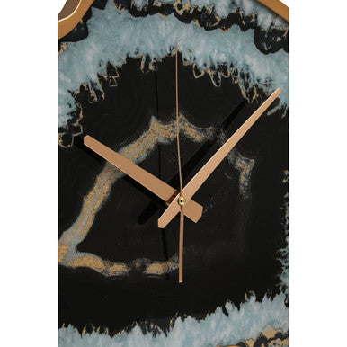 Celina Black And Gold Agate Effect Wall Clock - Image 8