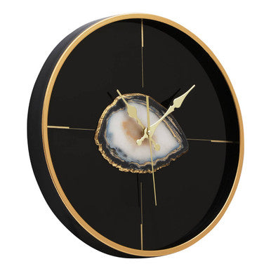 Celina Black And Gold Round Wall Clock - Image 3