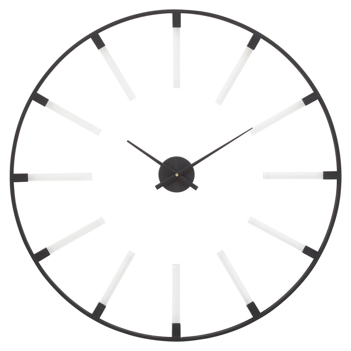 Beauly Black Finish Metal Wall Clock