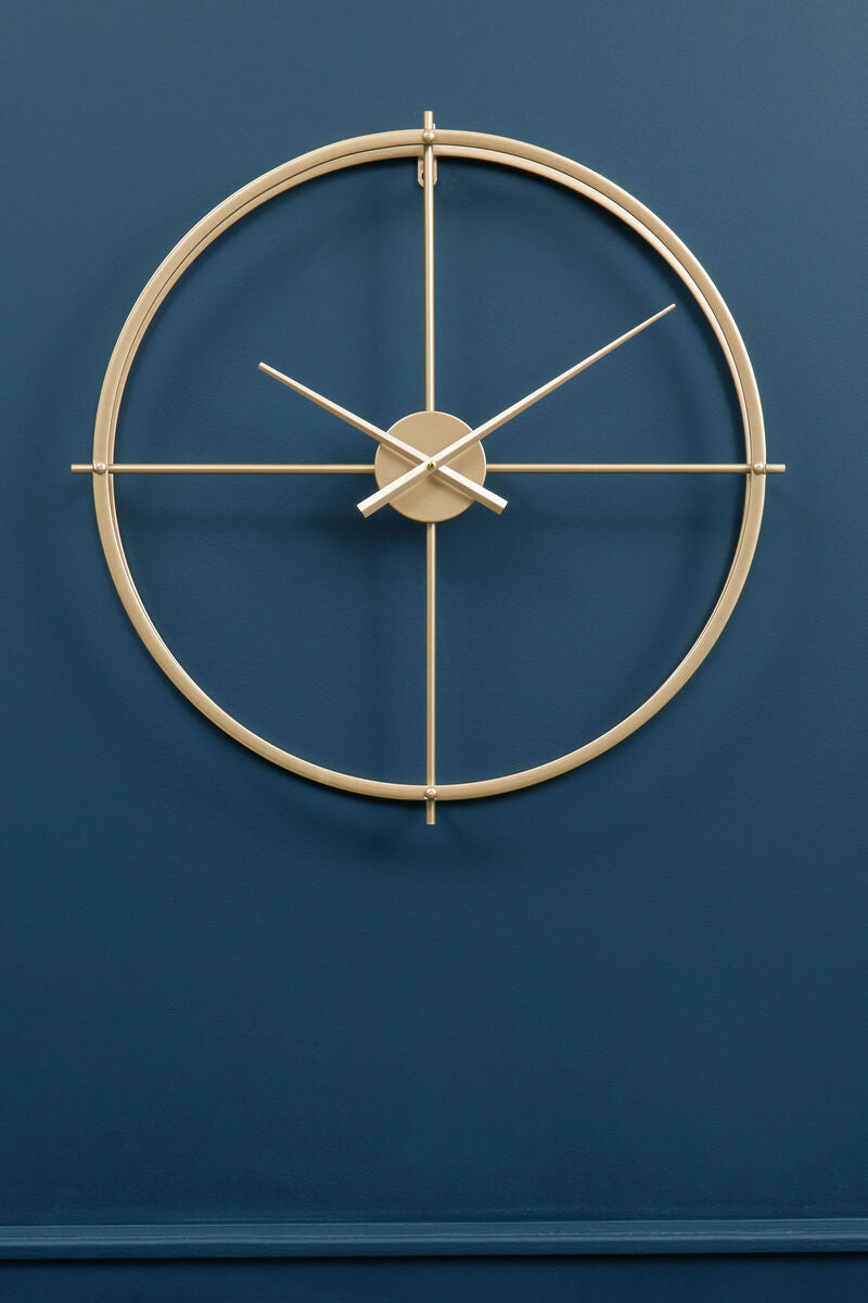 60cm Dia Large Gold Finish Wall Clock | Kent