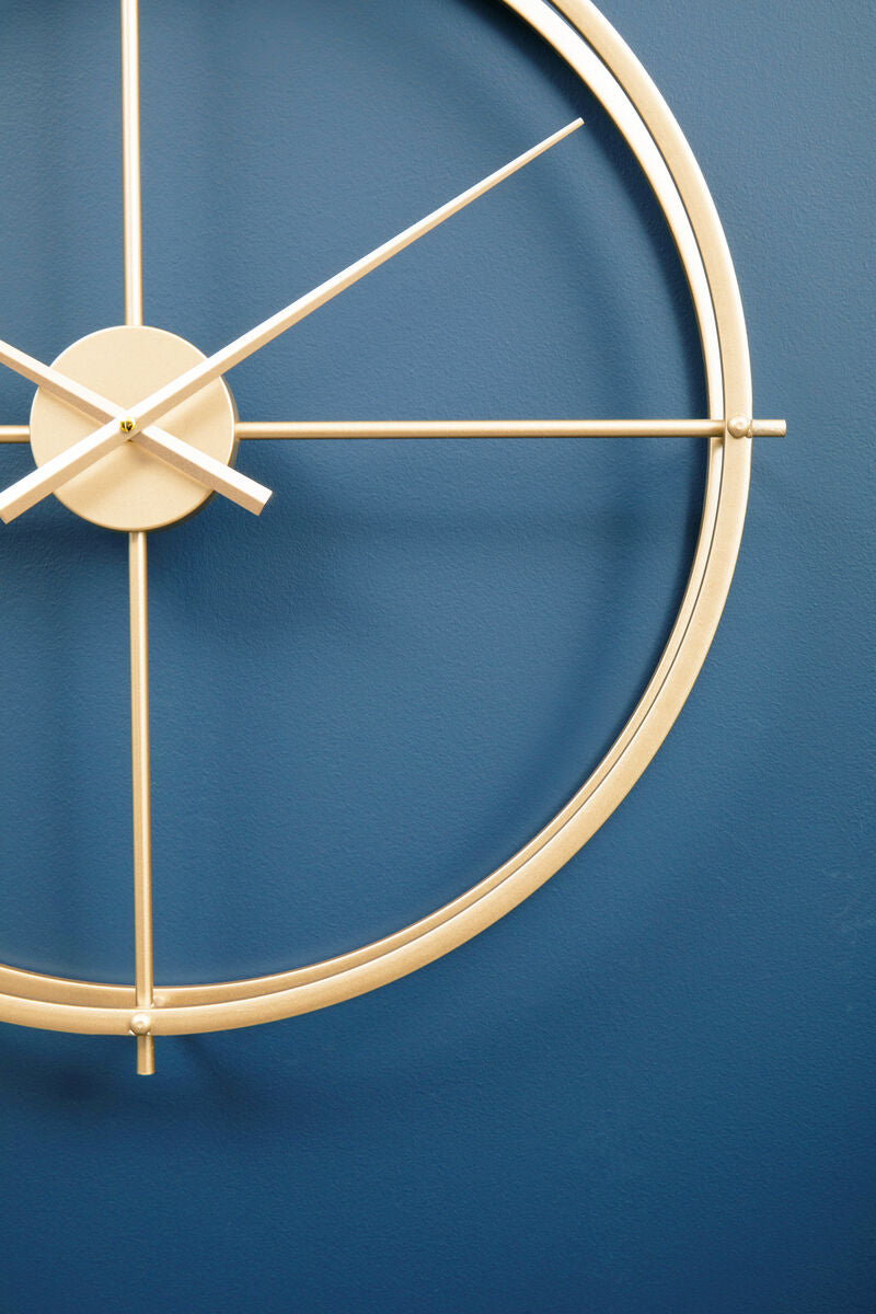 60cm Dia Large Gold Finish Wall Clock | Kent