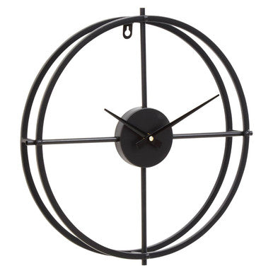 Kent Small Black Finish Wall Clock