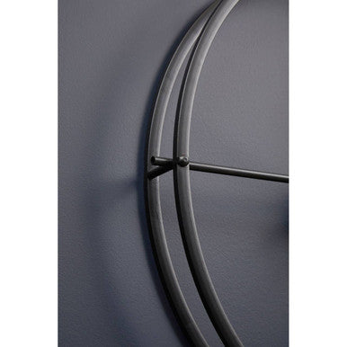 Kent Large Black Finish Wall Clock