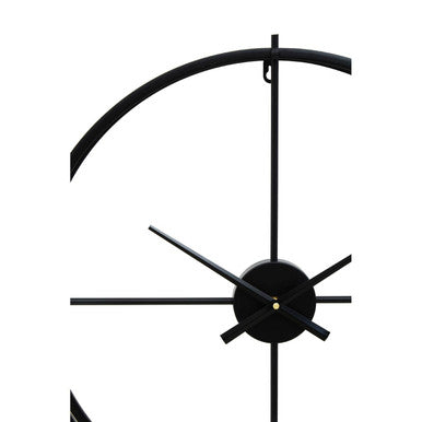 Kent Large Black Finish Wall Clock