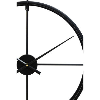 Kent Large Black Finish Wall Clock