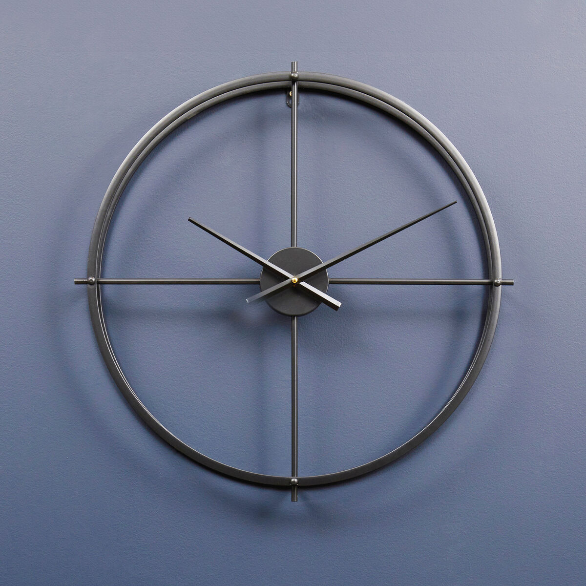 Kent Large Black Finish Wall Clock