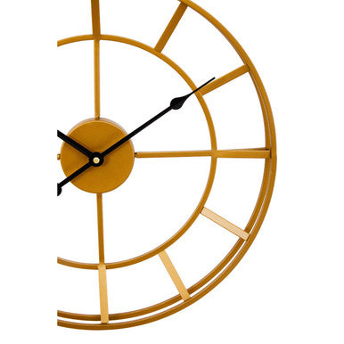 Kent Small Gold Finish Metal Wall Clock