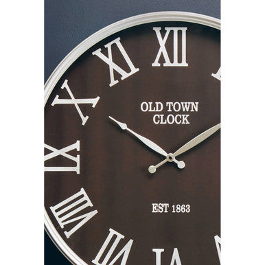 Kent Black And Silver Wall Clock