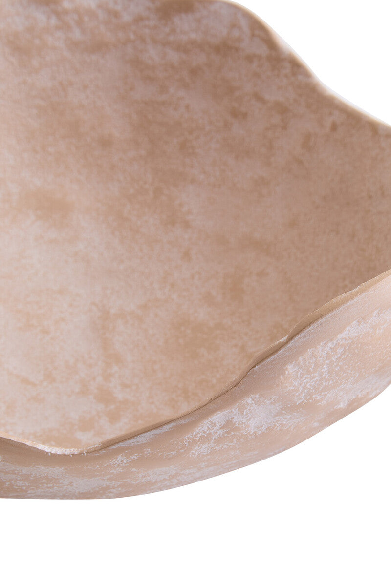 Densita Set of Two Textured Beige Whitewash Bowls - Image 5