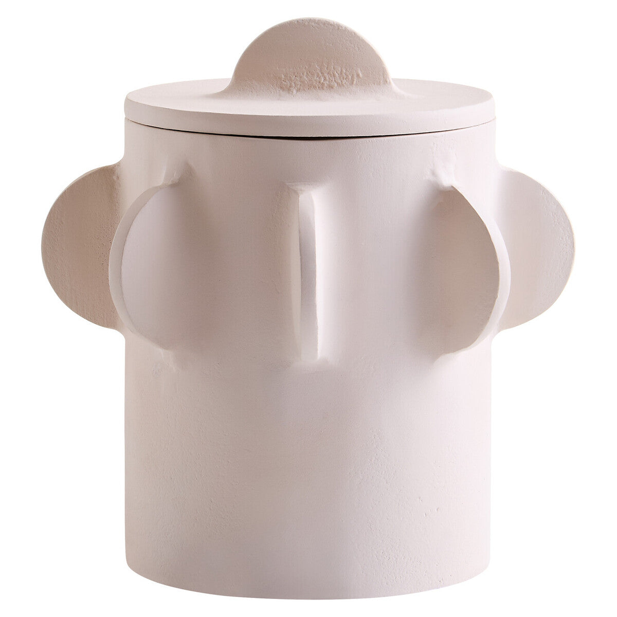 Prato Small Round Textured Cream Box - Image 1
