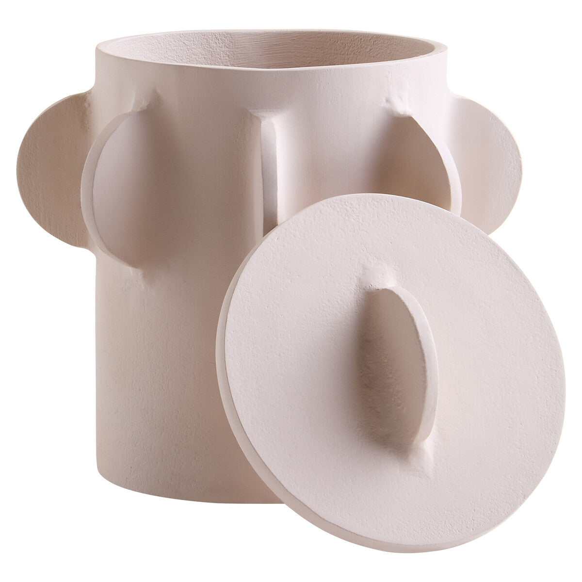 Prato Small Round Textured Cream Box - Image 2