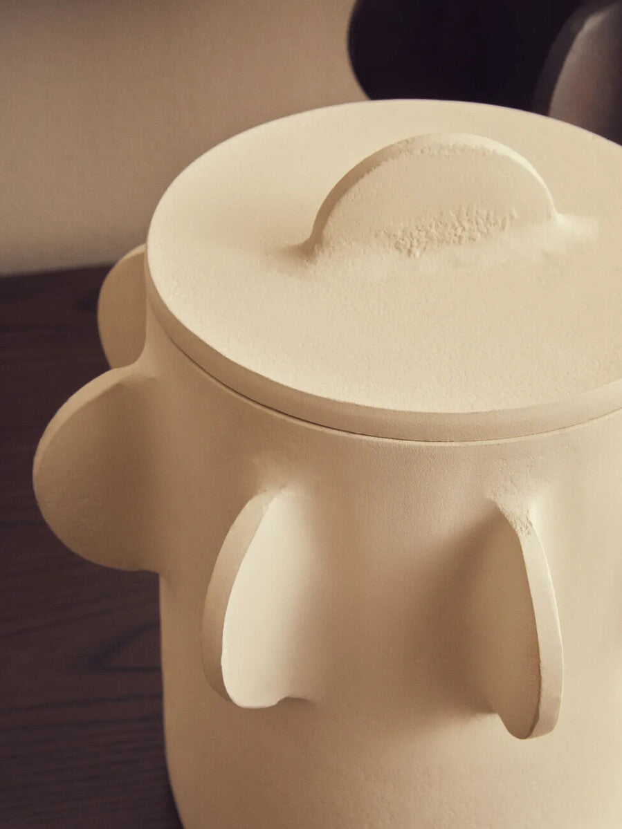 Prato Small Round Textured Cream Box