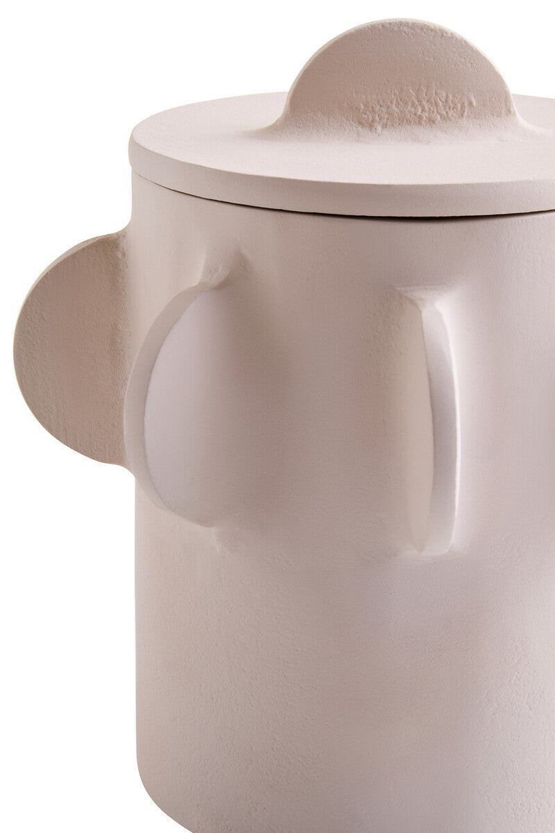 Prato Small Round Textured Cream Box - Image 3